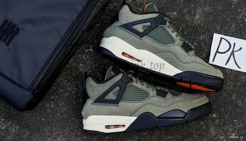MATERIALS RETAIL Jordan PK READY GOD TO SHIP 4 Undefeated Olive Travis Scott 0510